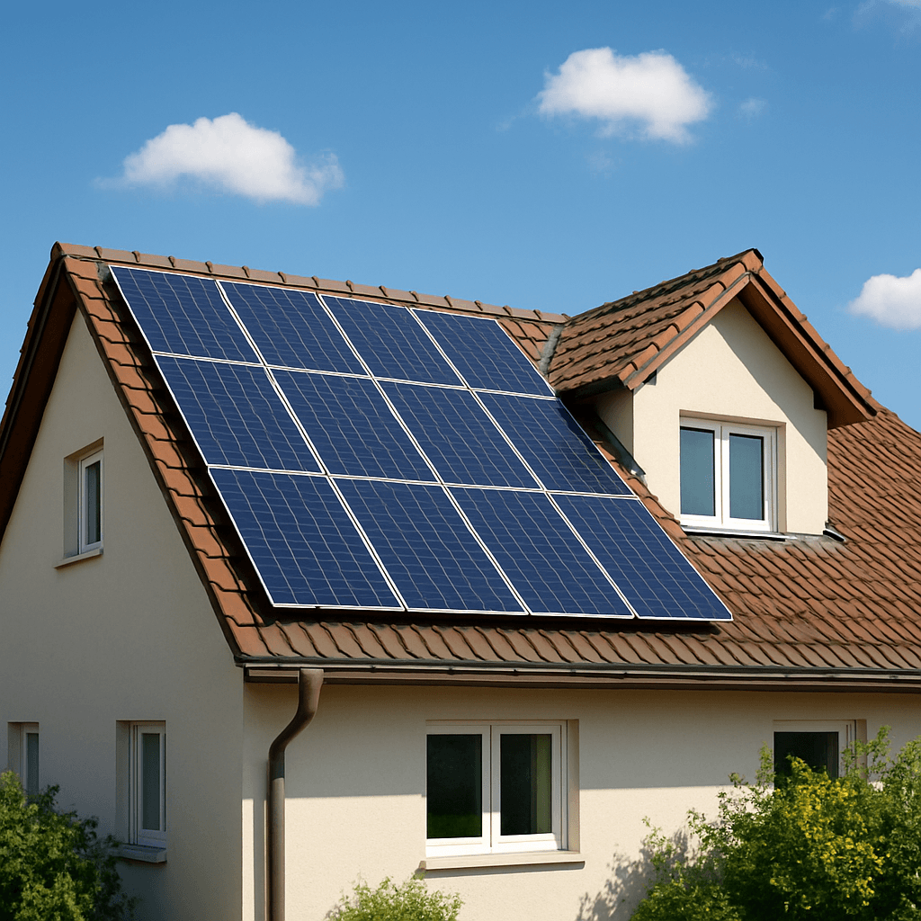 Solaranlage auf Hausdach